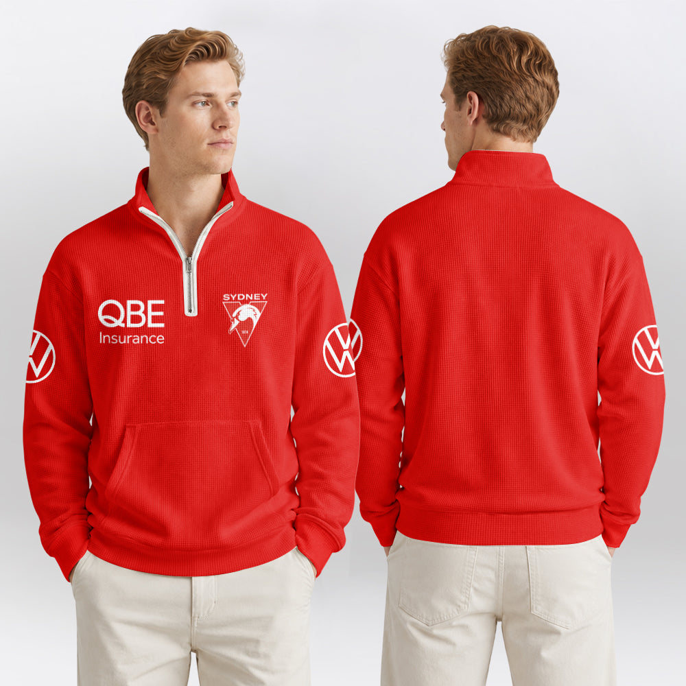 Sydney Football Unisex Quarterzip Waffle Sweatshirt