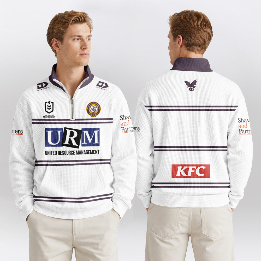 Sea Eagles Quarterzip Waffle Sweatshirt