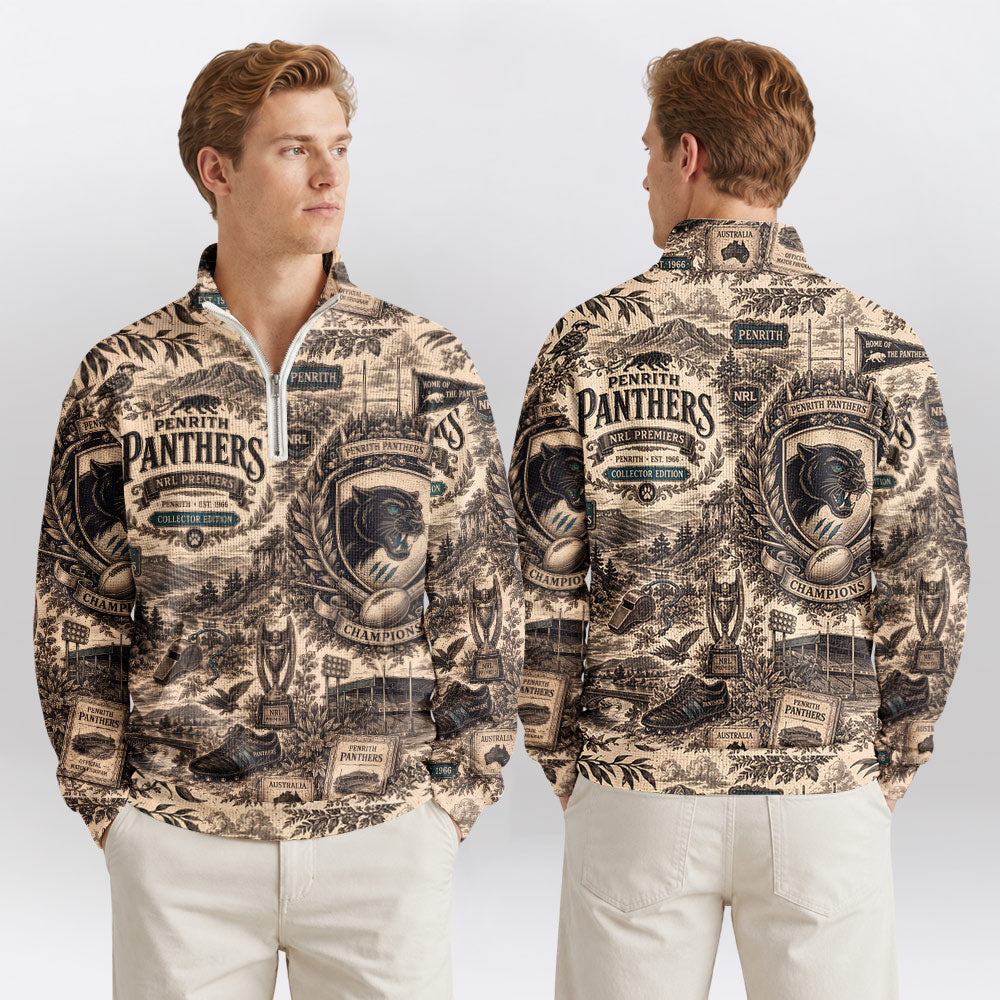 Penrith Quarterzip Waffle Sweatshirt