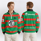 Rabbitohs Quarterzip Waffle Sweatshirt