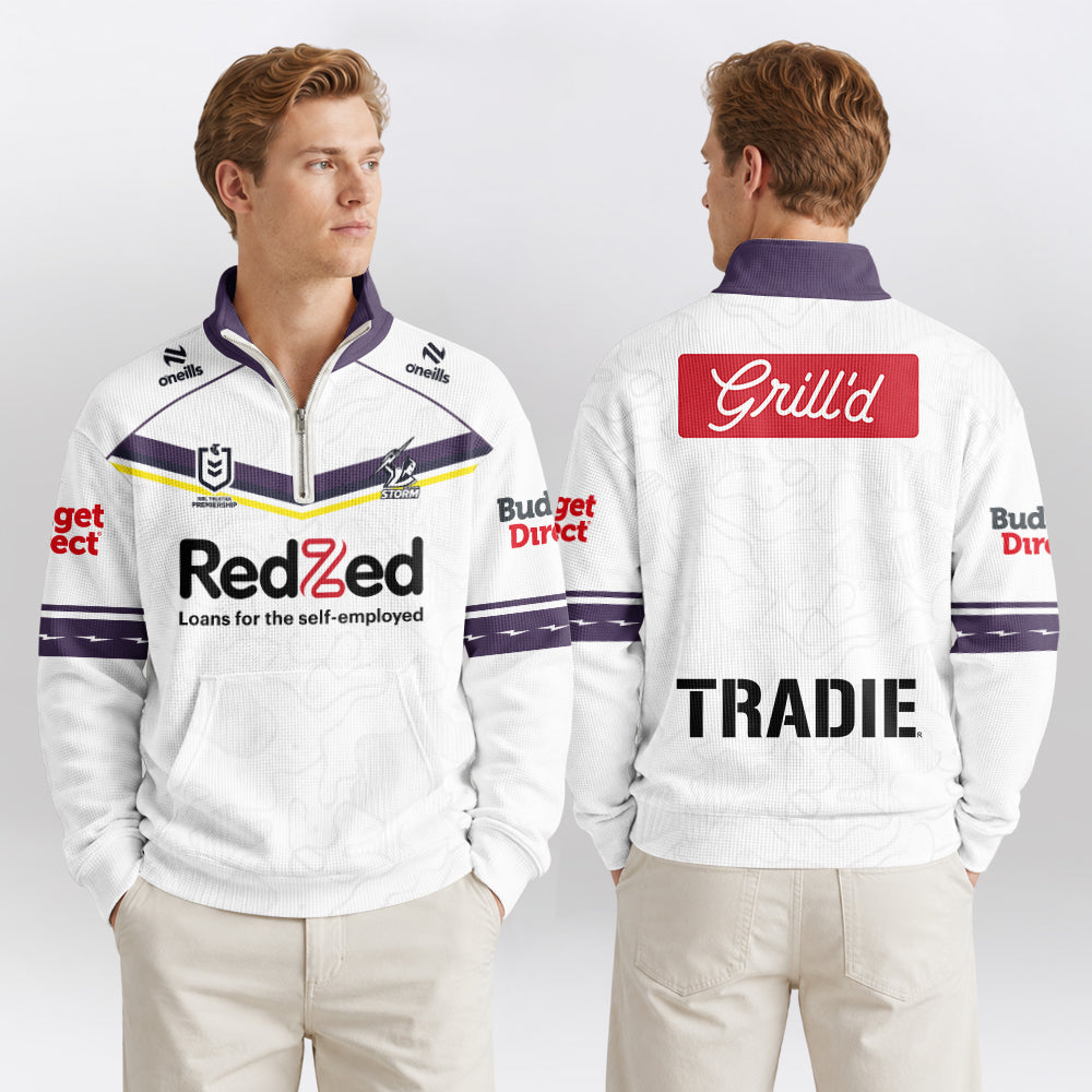 Melbourne Quarterzip Waffle Sweatshirt