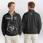 Raiders x D.V. Quarterzip Waffle Sweatshirt