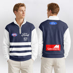 Geelong Football Quarterzip Waffle Sweatshirt