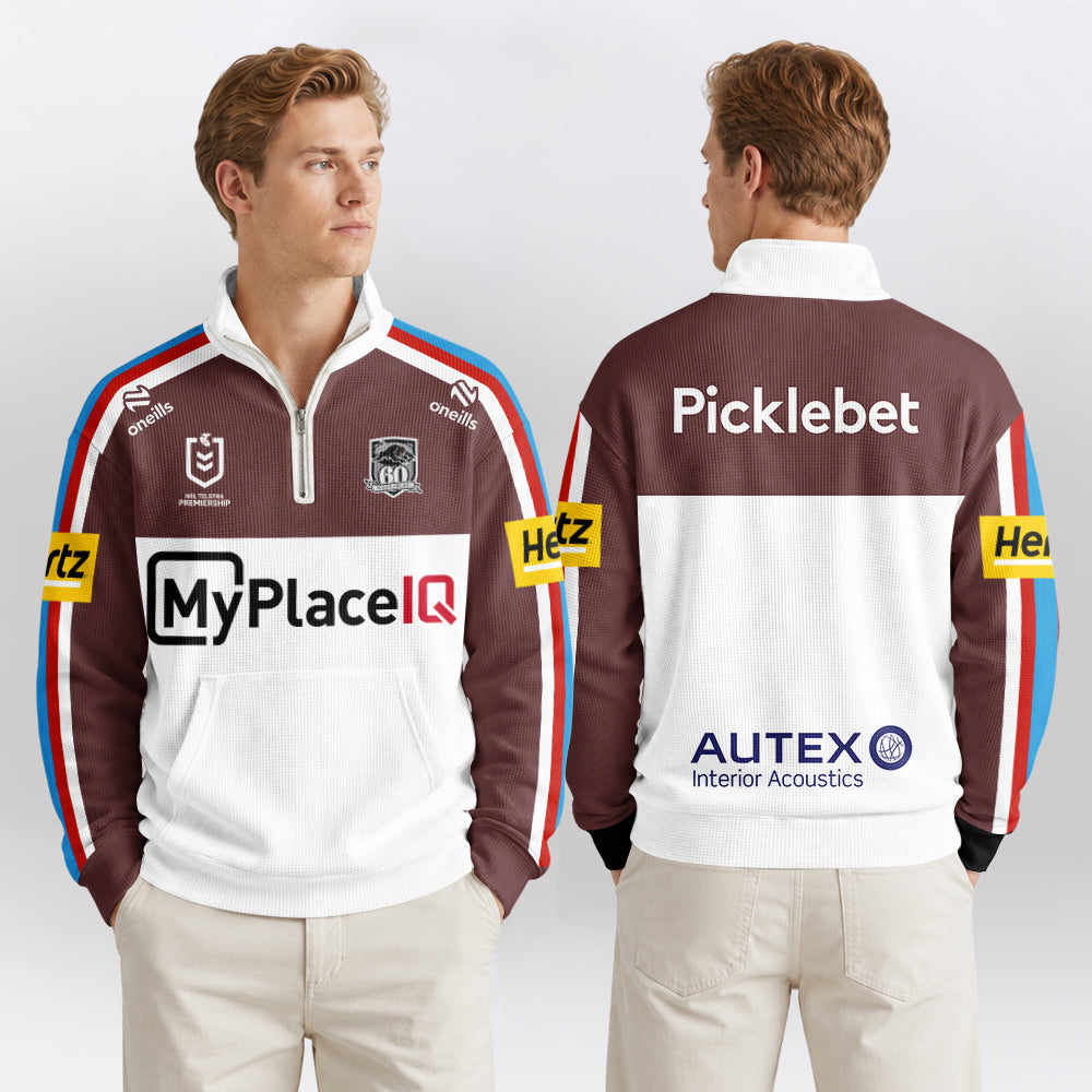 Penrith Quarterzip Waffle Sweatshirt
