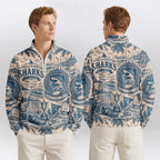 Cronulla-Sutherland Quarterzip Waffle Sweatshirt