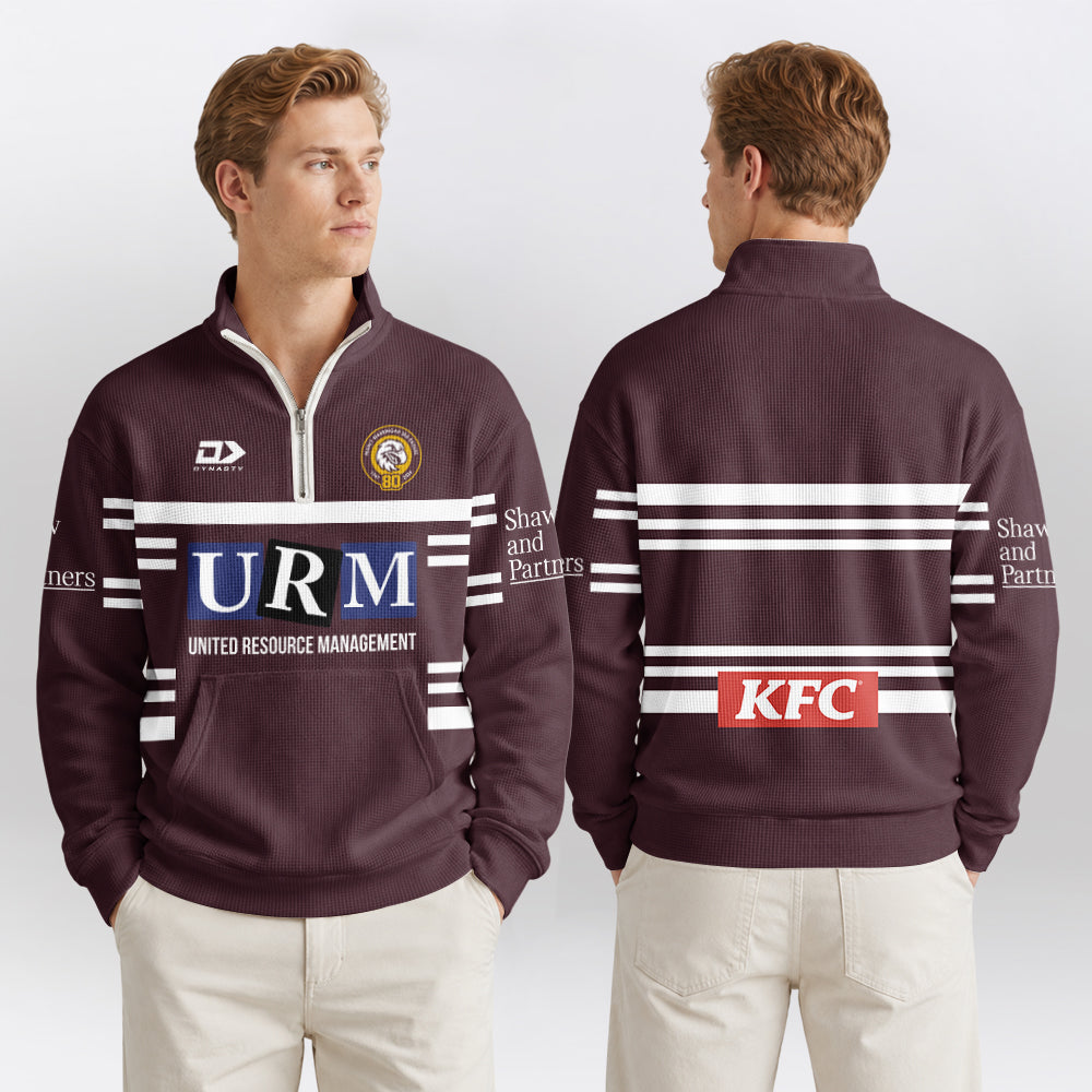 Sea Eagles Quarterzip Waffle Sweatshirt