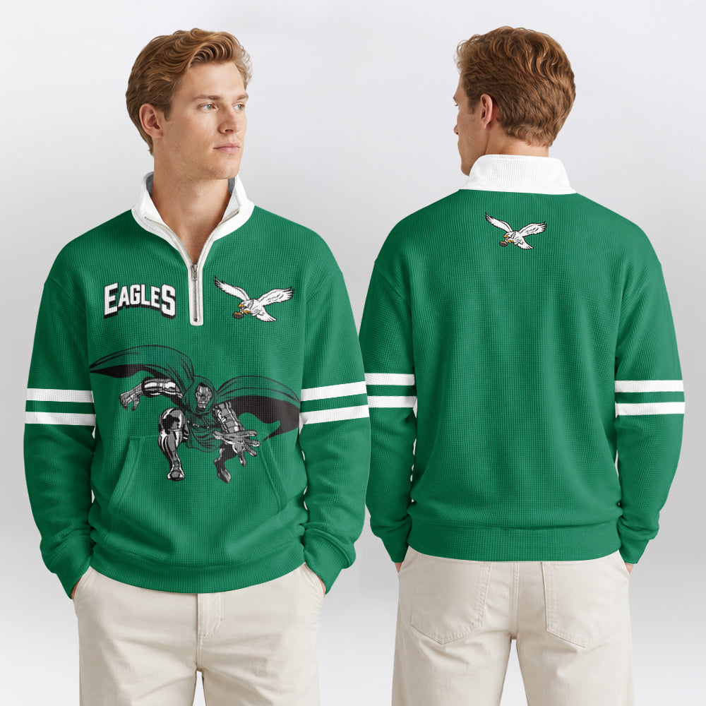 Eagles x D.D Quarterzip Waffle Sweatshirt