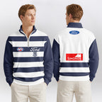 Geelong Football Quarterzip Waffle Sweatshirt