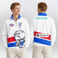Western Bulldogs Quarterzip Waffle Sweatshirt