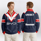Roosters Quarterzip Waffle Sweatshirt