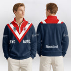 Roosters Quarterzip Waffle Sweatshirt