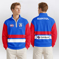 Western Bulldogs Quarterzip Waffle Sweatshirt