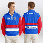 Western Bulldogs Quarterzip Waffle Sweatshirt