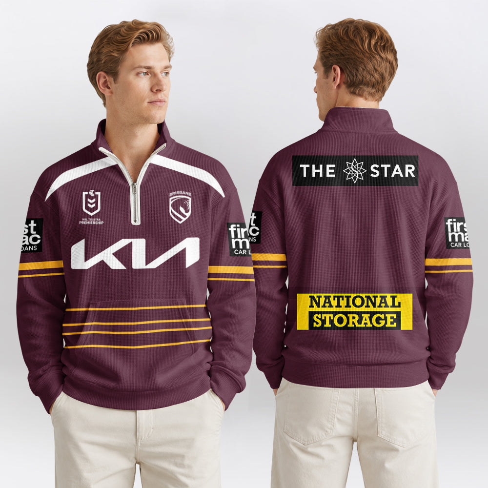 Brisbane Quarterzip Waffle Sweatshirt