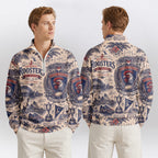Sydney Roosters Quarterzip Waffle Sweatshirt