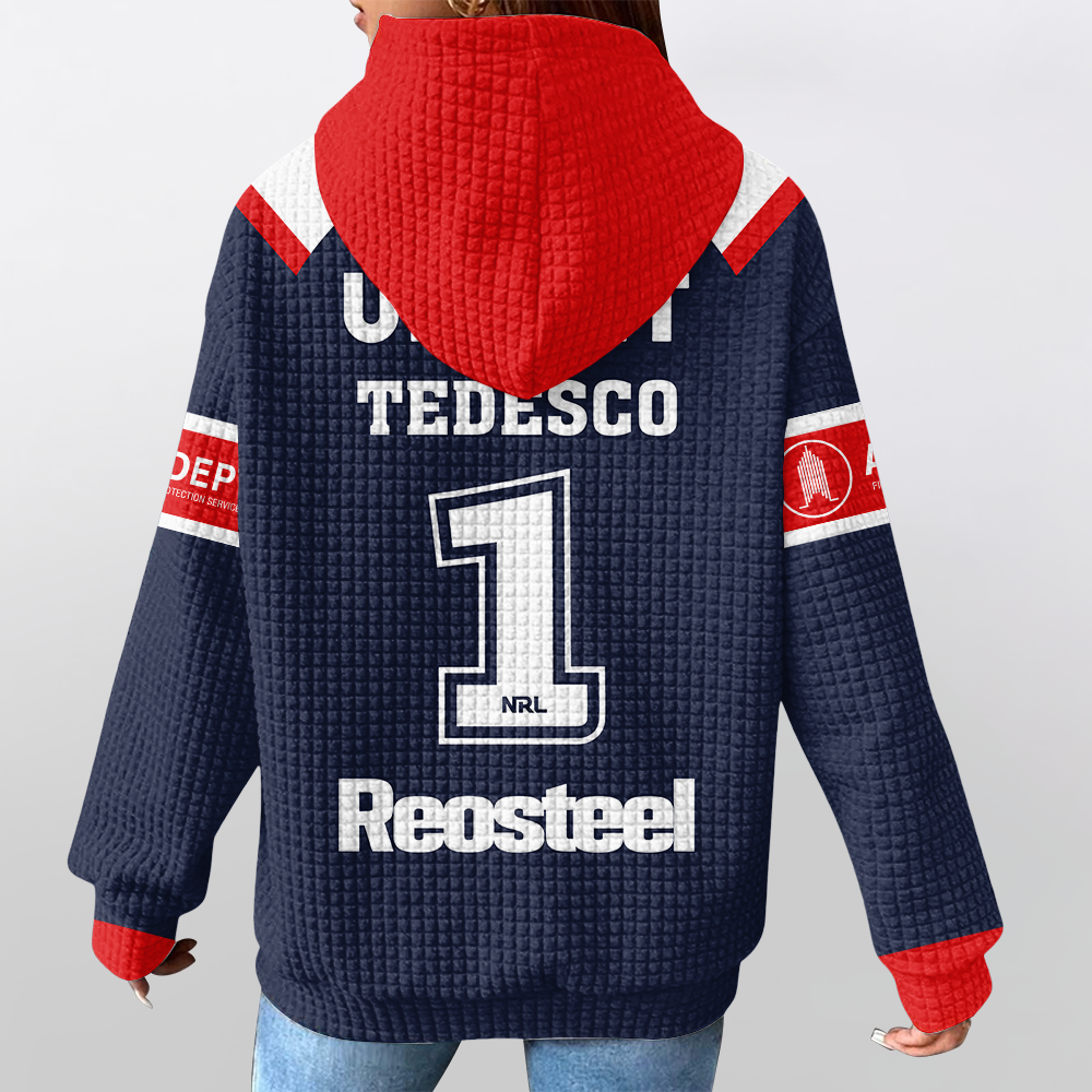 Sydney James Tedesco Unisex Home Waffle Hoodie