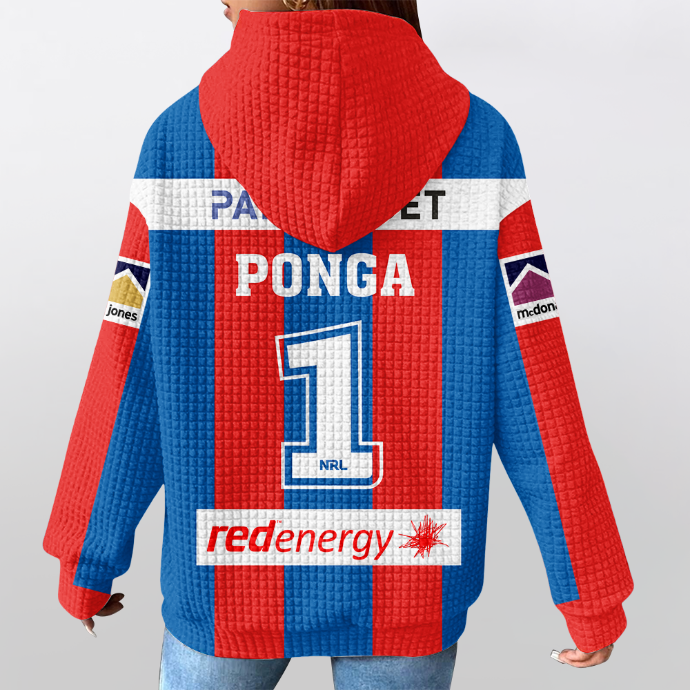 Newcastle Unisex Kalyn Ponga Home Waffle Hoodie