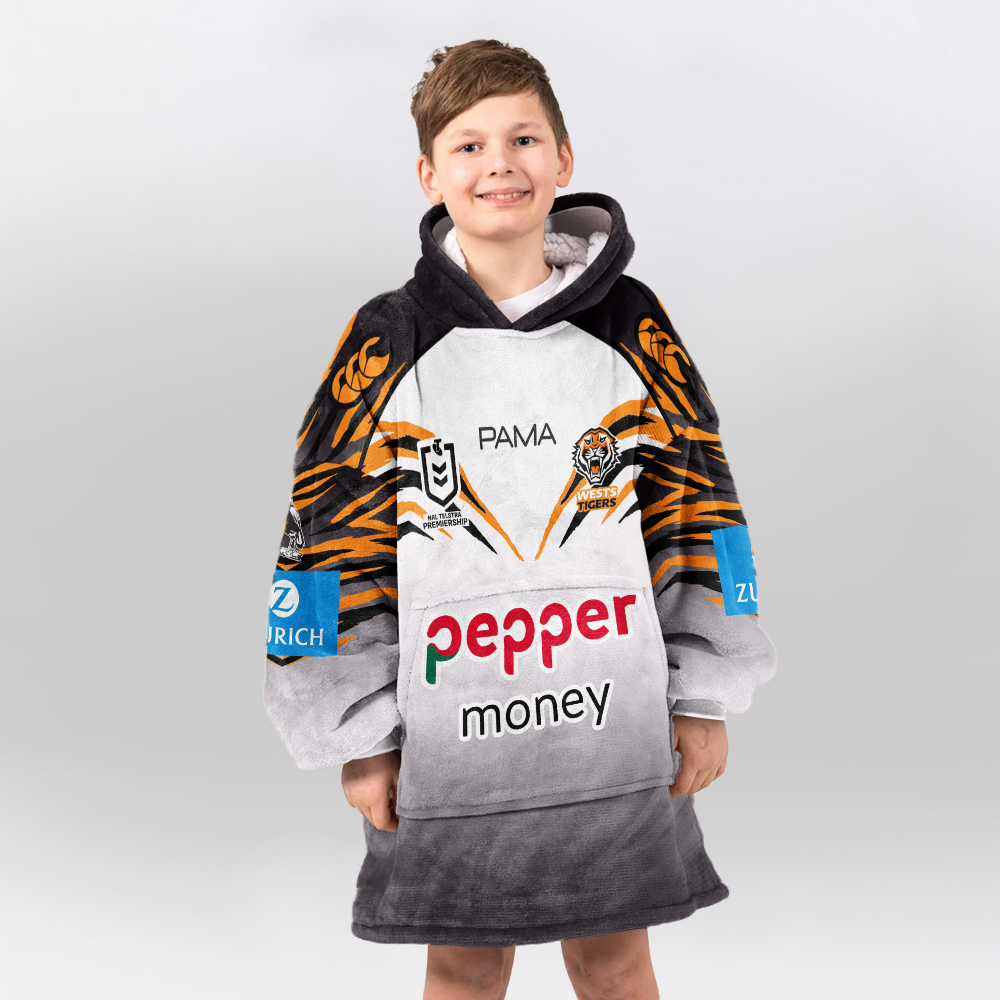 Wests Jarome Luai 6 Unisex Away Blanket Hoodie