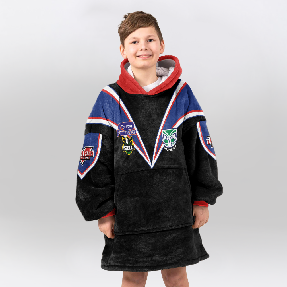 New Zealand 2001 Retro Unisex Blanket Hoodie