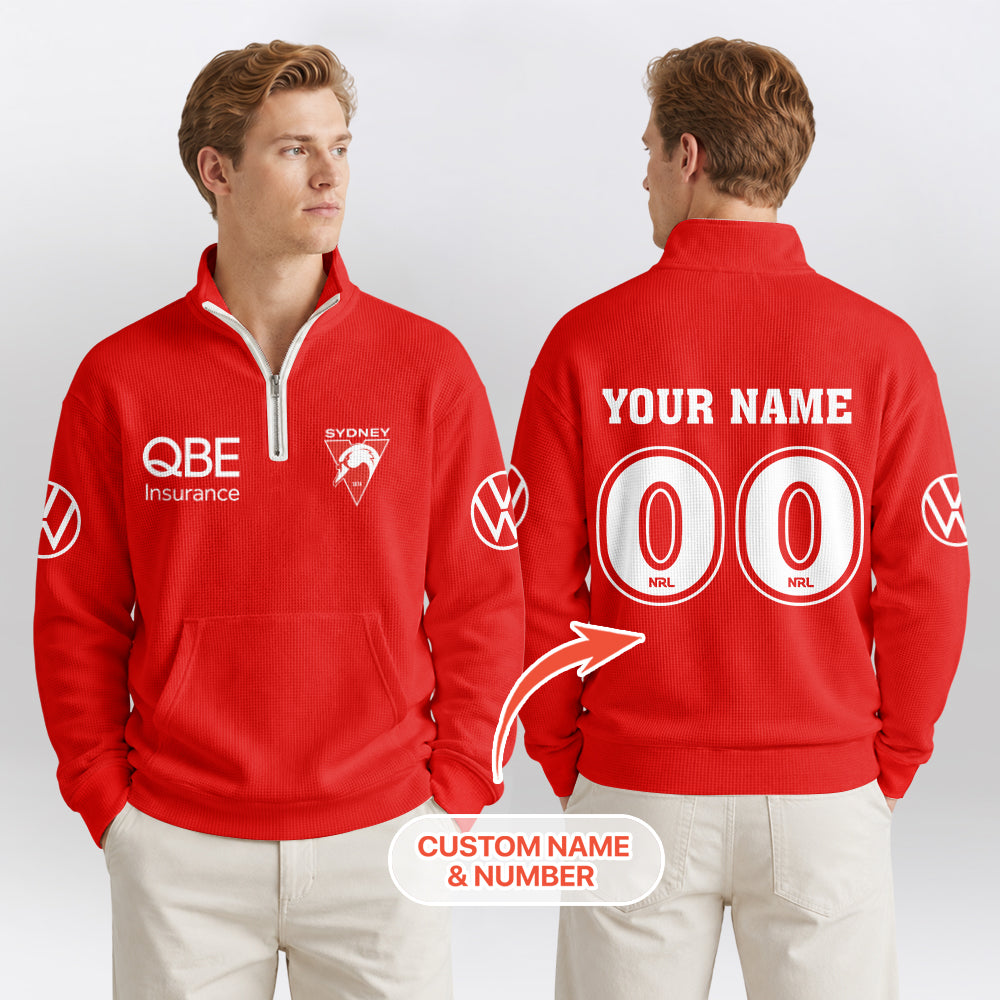 Sydney Football Unisex Quarterzip Waffle Sweatshirt