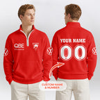 Sydney Football Unisex Quarterzip Waffle Sweatshirt