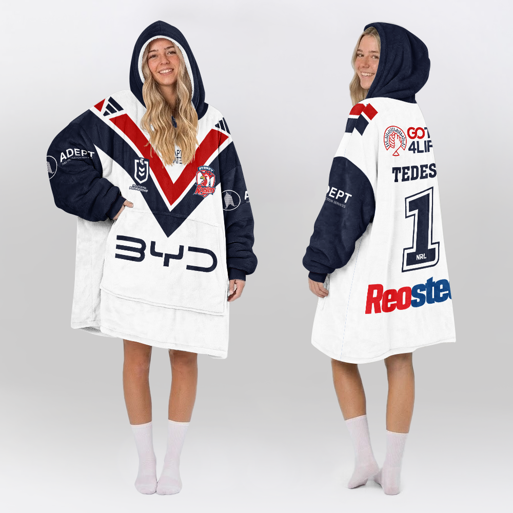 Sydney James Tedesco Unisex Away Blanket Hoodie