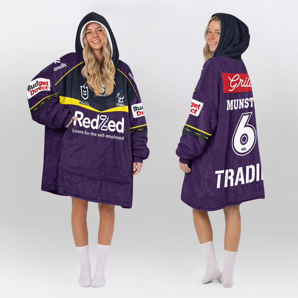 Melbourne Cameron Munster Unisex Home Blanket Hoodie