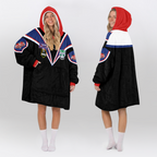 New Zealand 2001 Retro Unisex Blanket Hoodie