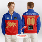 Brisbane Football Quarterzip Waffle Sweatshirt