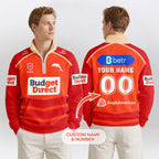 Dolphins Quarterzip Waffle Sweatshirt