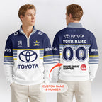 Cowboys Quarterzip Waffle Sweatshirt