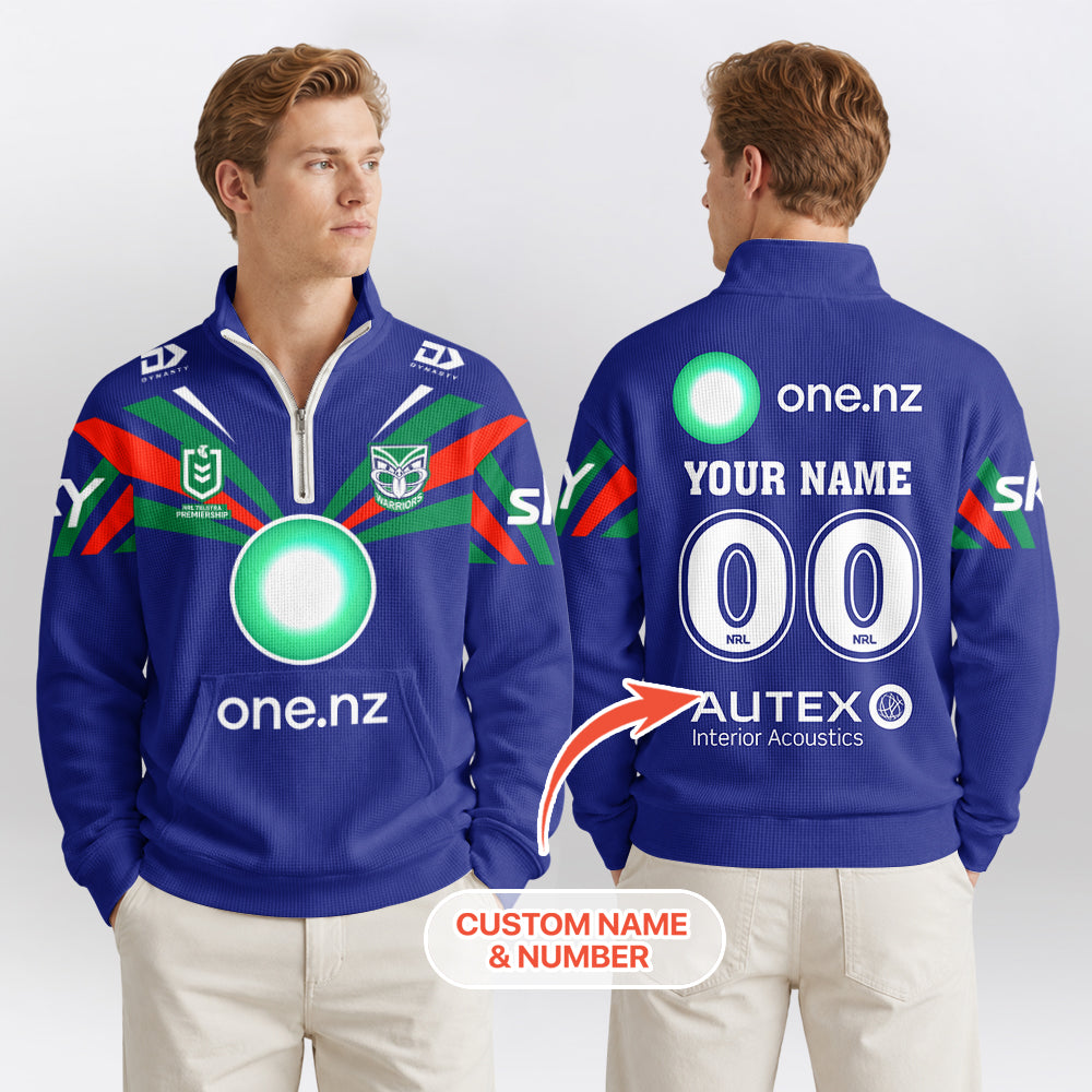 Warriors Quarterzip Waffle Sweatshirt