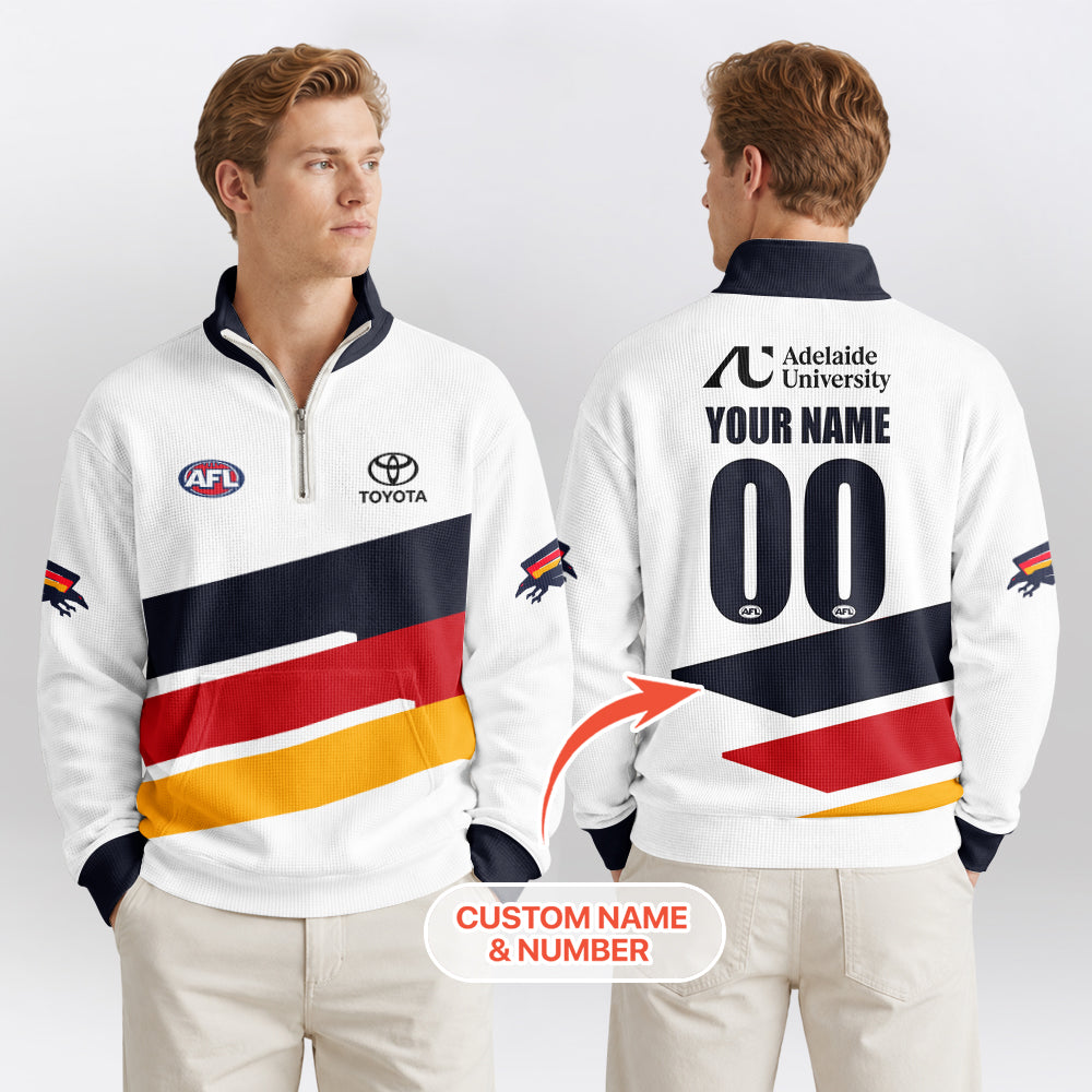 Adelaide Football 2026 Quarterzip Waffle Sweatshirt