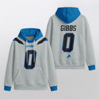 Detroit Lions Rivalries Jahmyr Gibbs 0 Football Waffle Hoodie