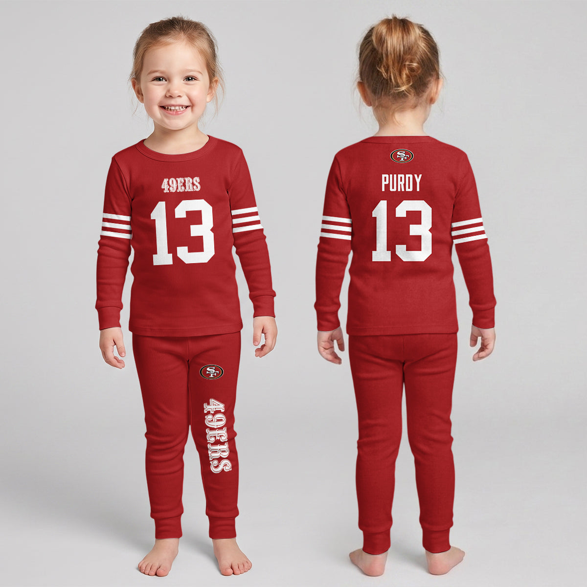 49ers Football MC 23! Inspired Bamboo Two Piece Long Sleeve Pajama Set