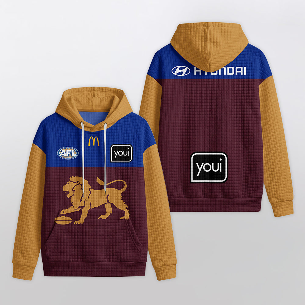 Brisbane Football Unisex Waffle Hoodie