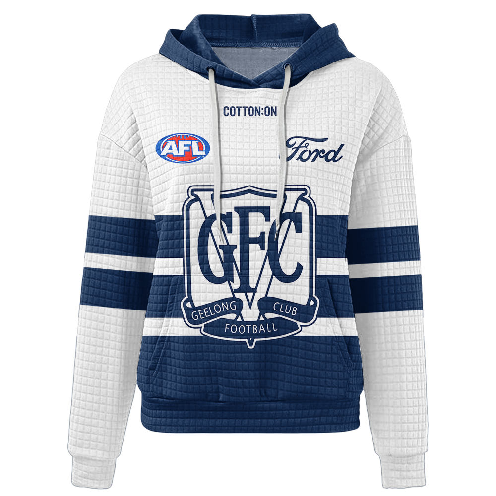 Geelong Football Unisex Waffle Hoodie