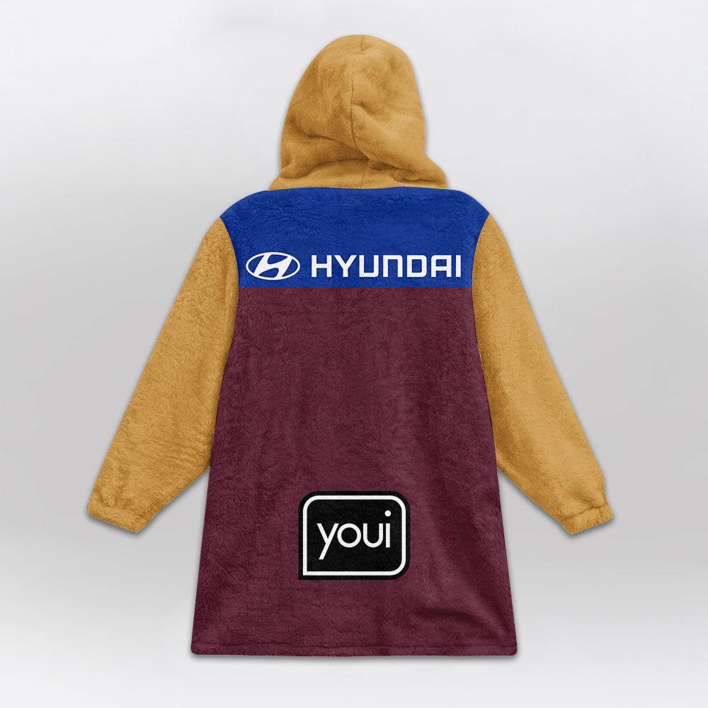 Brisbane Football Unisex Blanket Hoodie