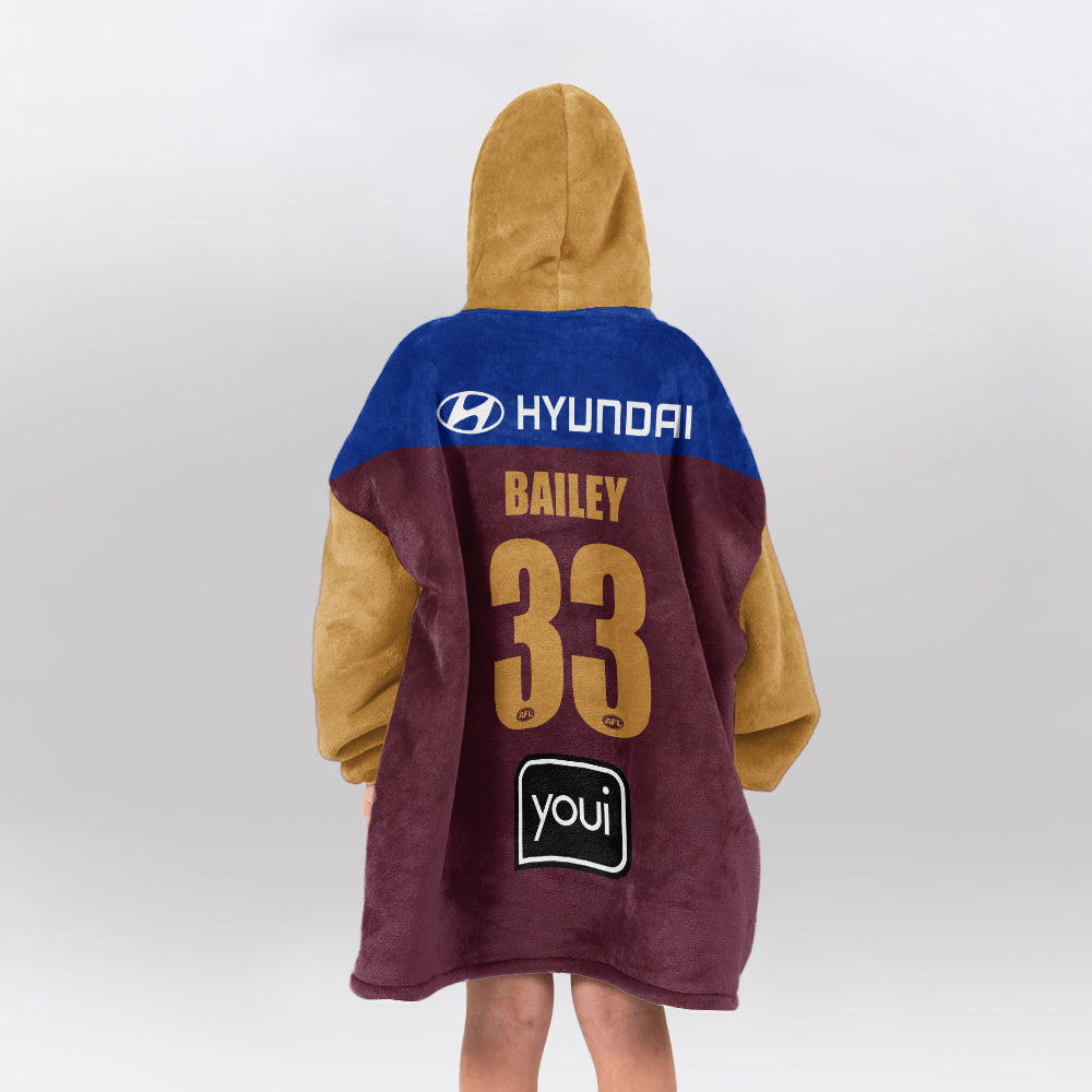 Brisbane Football Unisex Blanket Hoodie