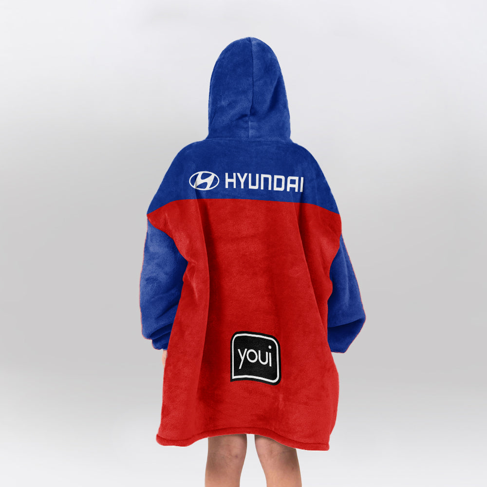 Brisbane Football Unisex Blanket Hoodie