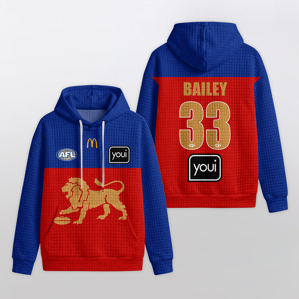 Brisbane Football Unisex Waffle Hoodie
