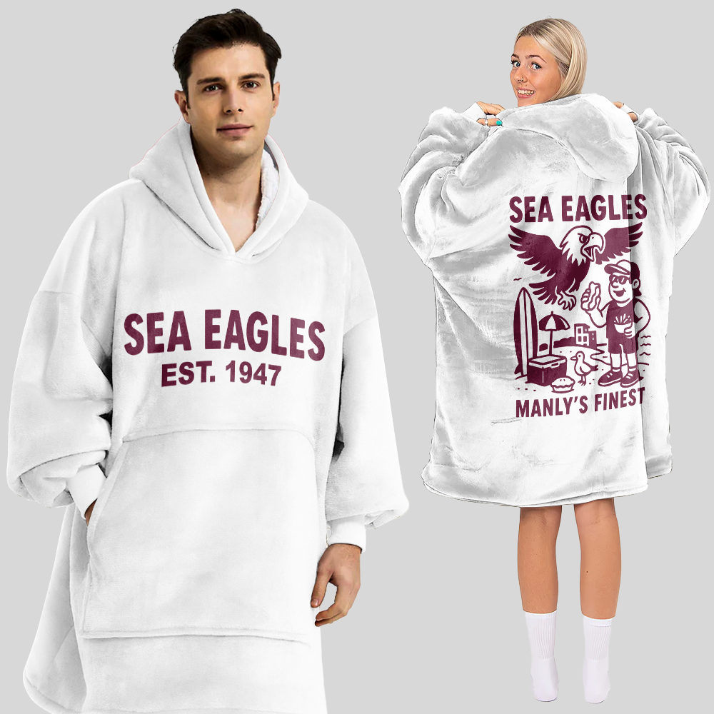 Manly Warringah Unisex Blanket Hoodie
