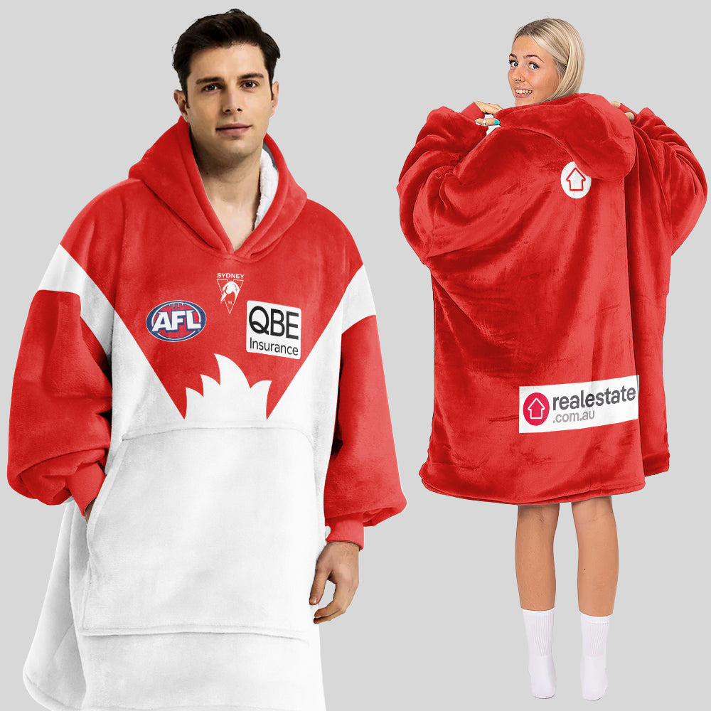 Sydney Football Unisex Blanket Hoodie