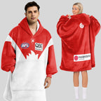 Sydney Football Unisex Blanket Hoodie