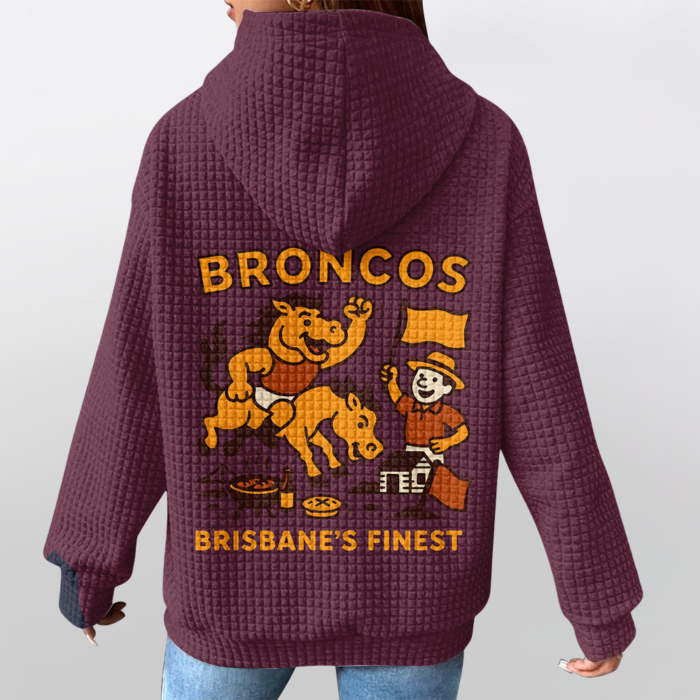 Brisbane Unisex Waffle Hoodie