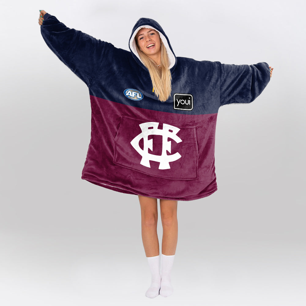 Brisbane Football Unisex Blanket Hoodie