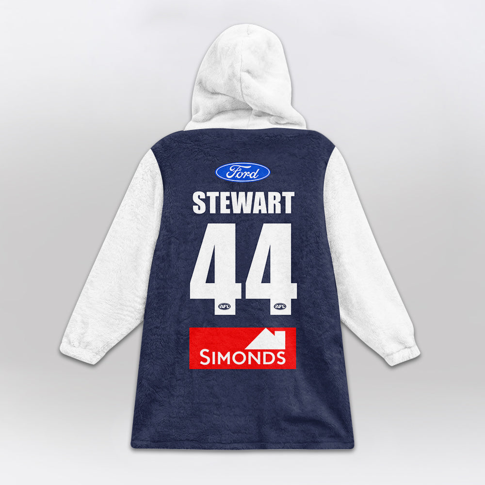 Geelong Football Blanket Hoodie