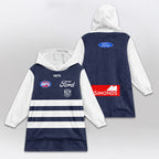 Geelong Football Unisex Blanket Hoodie