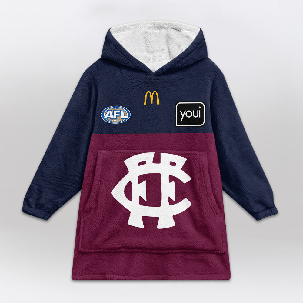 Brisbane Football Unisex Blanket Hoodie