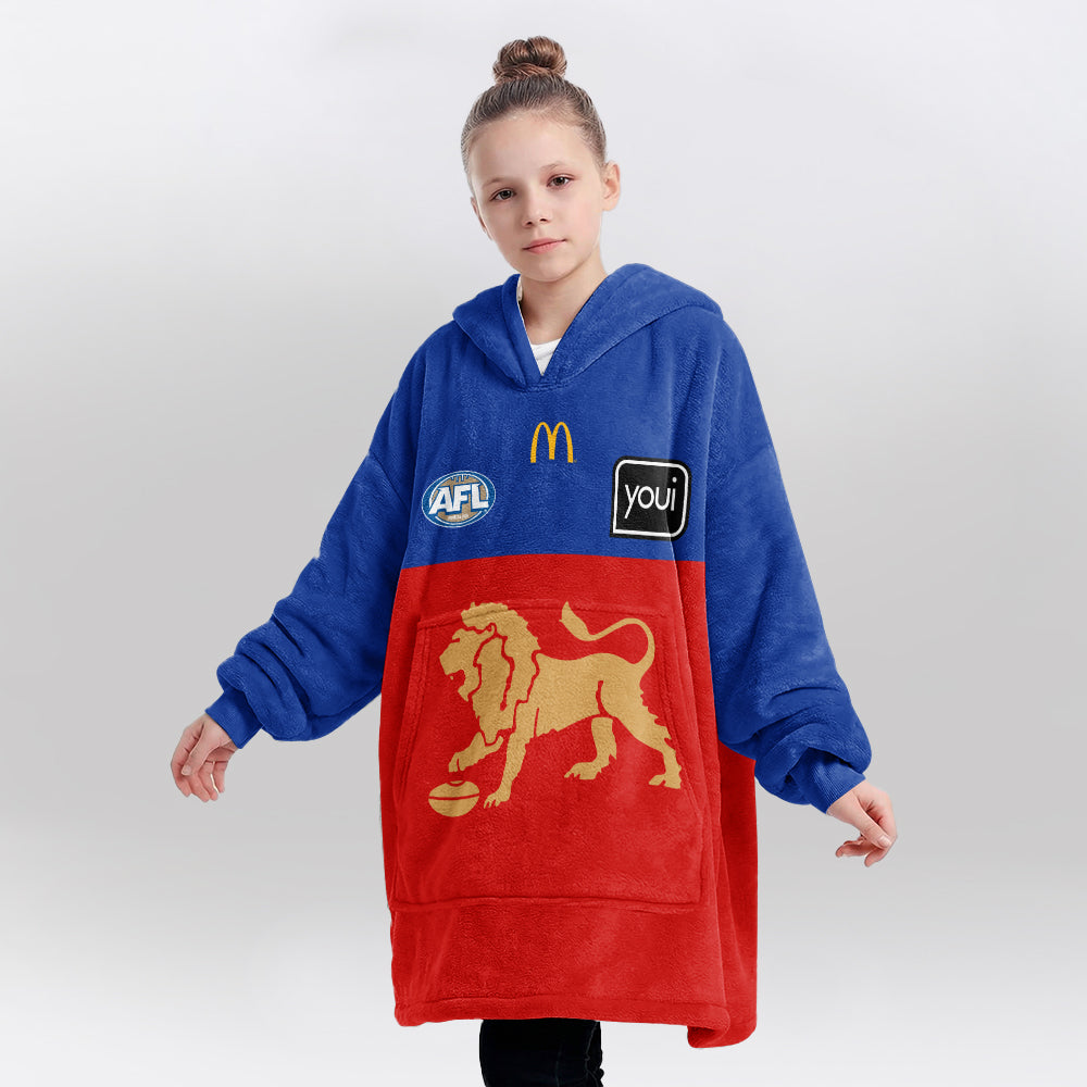Brisbane Football Unisex Blanket Hoodie